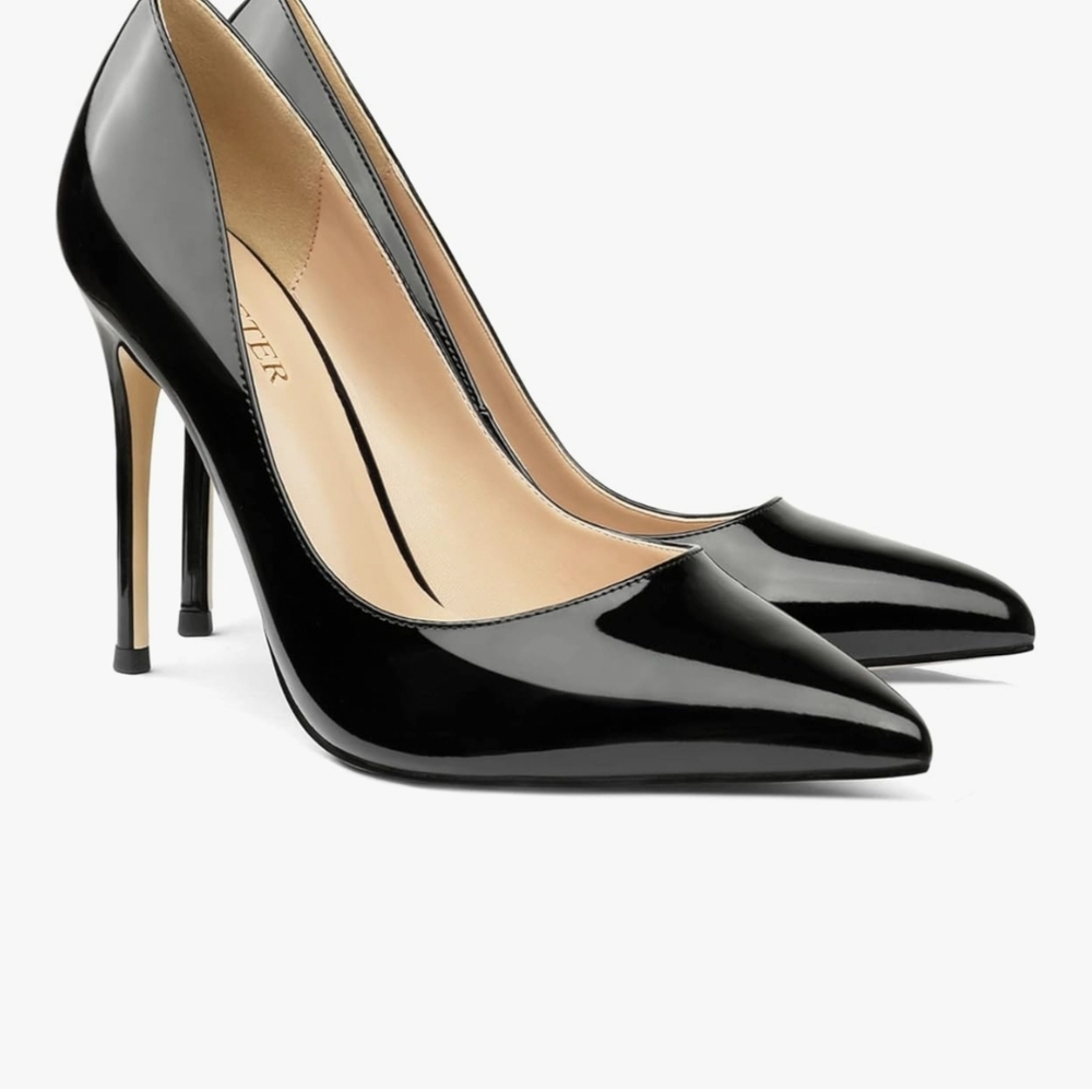 Classic Black Patent Leather Heels